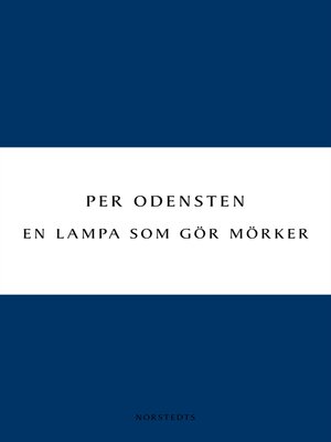 cover image of En lampa som gör mörker